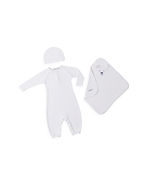 BAREFOOT DREAMS MALIBU COLLECTION WAFFLE KNIT BABY BUNDLE - AGES 3-6M