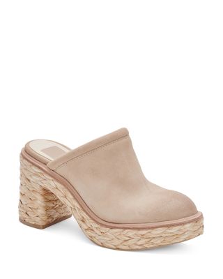 Dolce Vita - Women's Camdin Slip On Raffia Platform Mules
