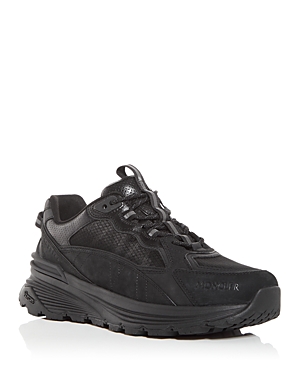 Moncler Men's Lite Runner Lace Up Low Top Running Sneakers In Black