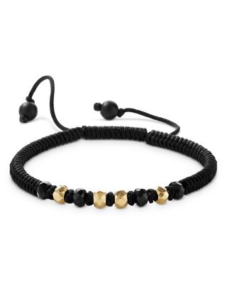 David Yurman - Men's Fortune Woven Bracelet with 18K Yellow Gold, 5.5mm