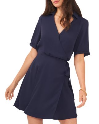 knee length dresses for ladies Tuscan Summer Wrap Mini Dress FINAL SALE main image 1