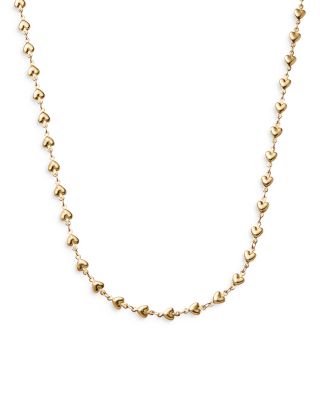 Crystal Haze - Habibi Heart Chain Necklace, 18.5"