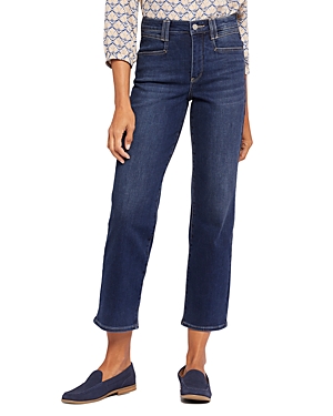 Nydj High Rise Relaxed Straight Ankle Jeans In Wonderland