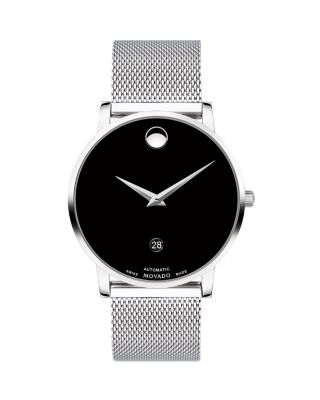 Museum Classic Automatic Stainless Steel Mesh Bracelet Watch, 40mm