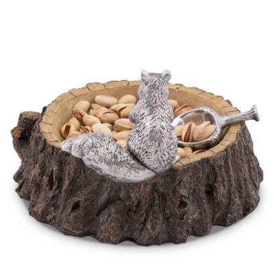 Standing Squirrel Nut Bowl