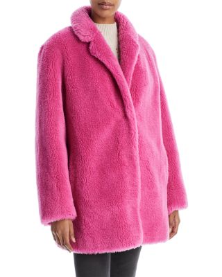 Yves Salomon Faux Fur Teddy Coat | Bloomingdale's