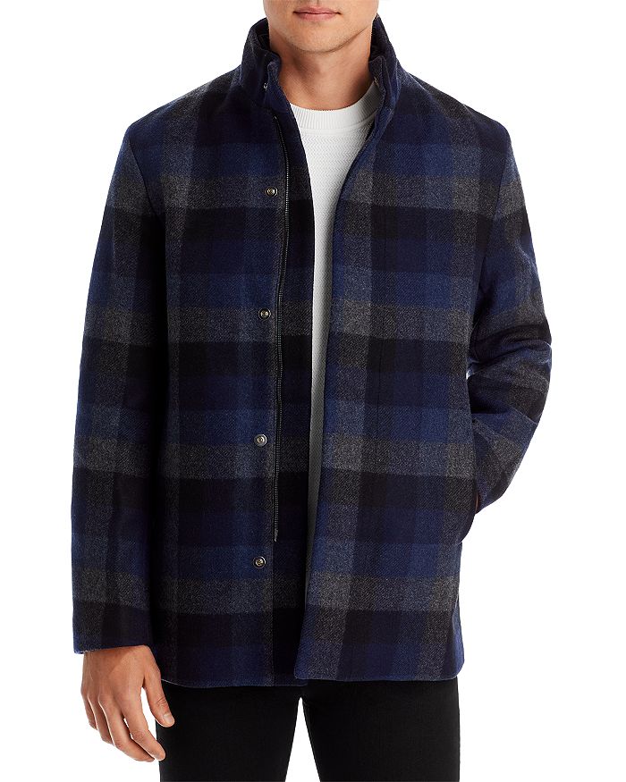Theory - Clarence Rush Plaid Coat