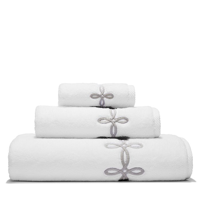 Matouk Gordian Knot Milagro Towels - 100% Exclusive In White/pearl Gray