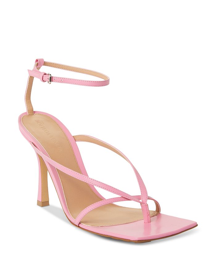 Bottega Veneta Bottega Venetta Women's Square-toe High-heel Sandals In Blossom