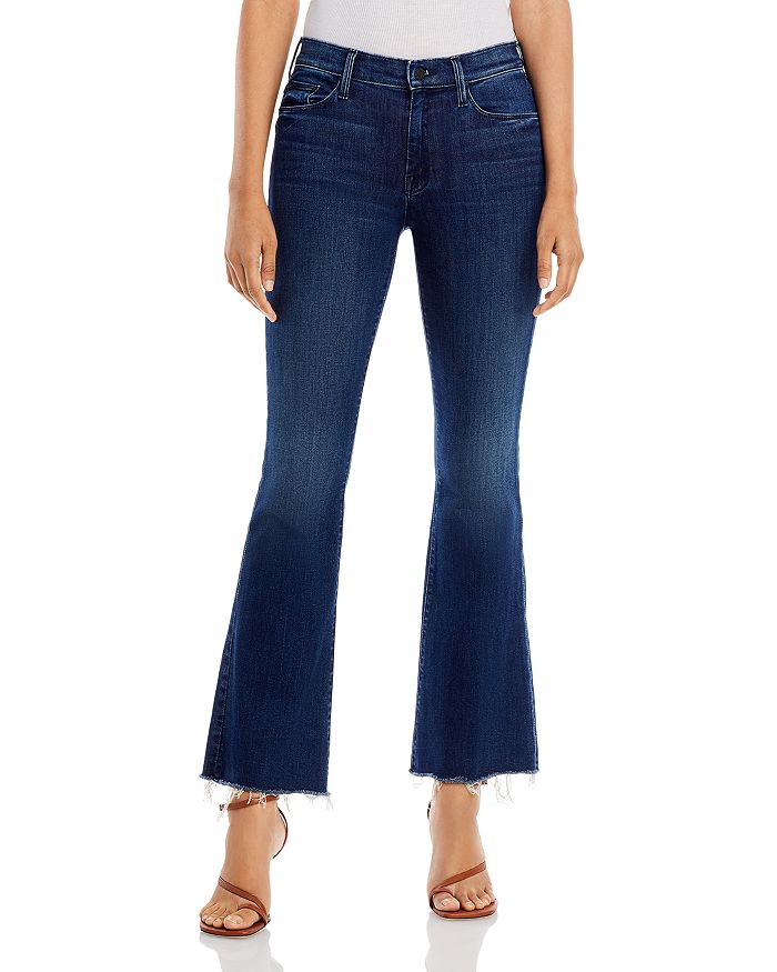 MOTHER THE WEEKENDER MID RISE FLARED JEANS
