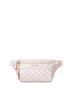 Mz Wallace Metro Sling Bag In Pale Rose Gold Metallic/light Gold