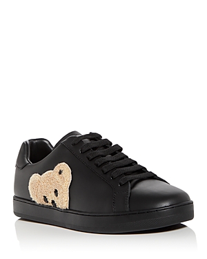 Palm Angels New Teddy Bear Tennis Sneaker In Black