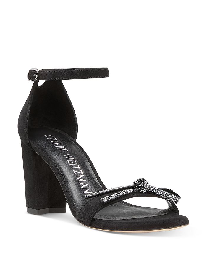 Stuart Weitzman Women s NearlyNude Bow Ankle Strap High Heel