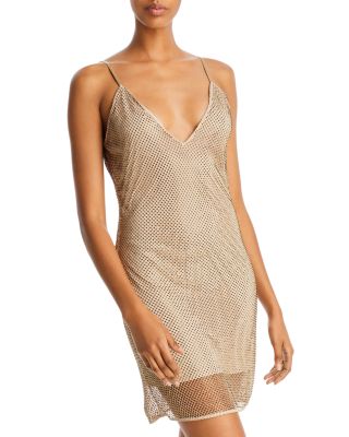 Ramy Brook Lila Studded Mesh Slip Dress | Bloomingdale's Women
