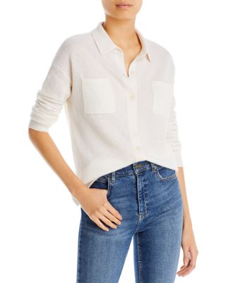 C by Bloomingdale's Cashmere - Cashmere Button Down Shirt - 100% Exclusive