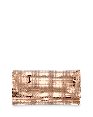 AQUA SQUARES FOLDOVER CLUTCH - 100% EXCLUSIVE