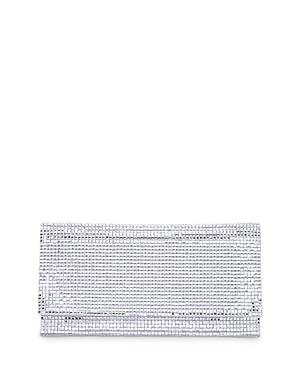 AQUA SQUARES FOLDOVER CLUTCH - 100% EXCLUSIVE