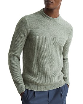 REISS - Marcus Ribbed Regular Fit Crewneck Sweater 