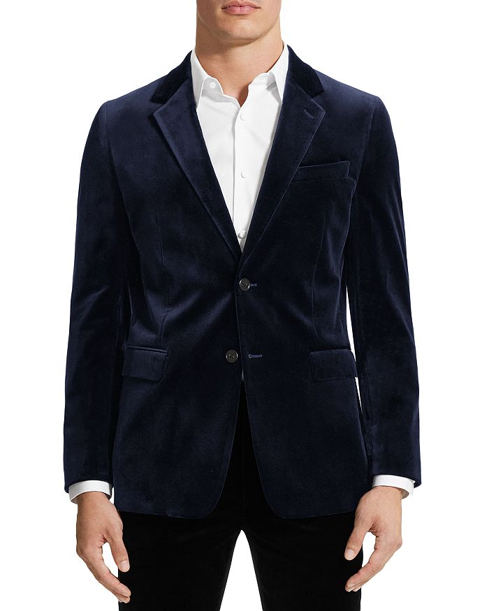 THEORY Mens Chambers Blue Single Breasted, Slim Fit Suit Separate Blazer Jacket main image 0