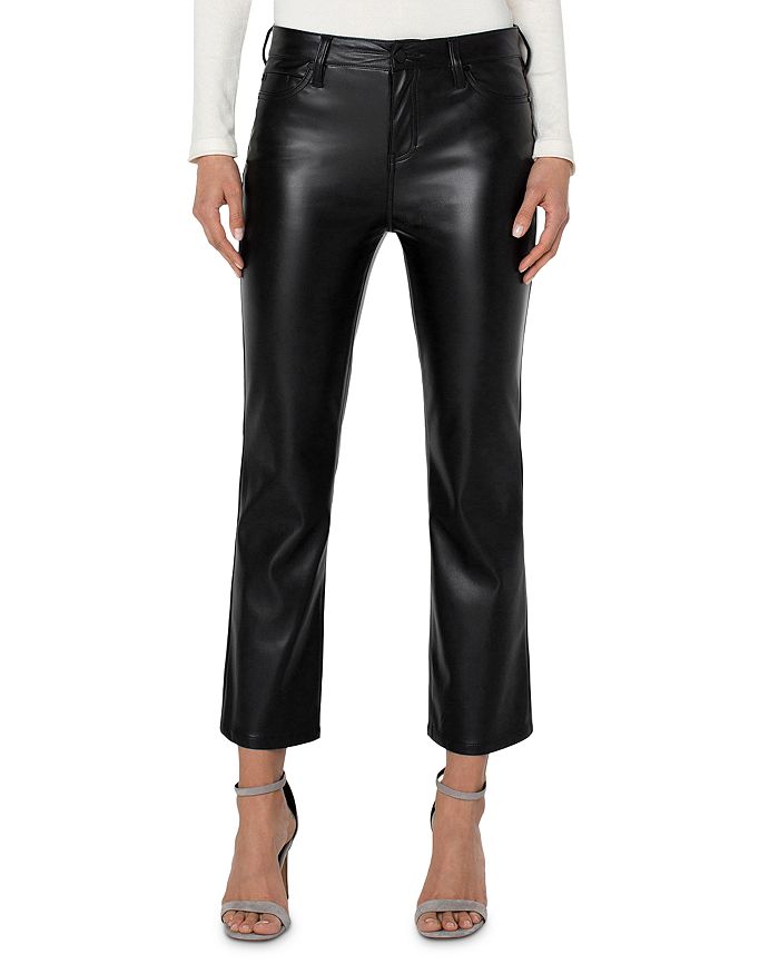 Liverpool Los Angeles Hannah Faux Leather Straight Ankle Pants ...