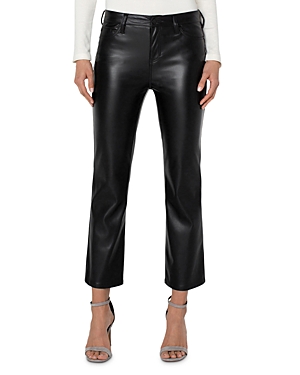 Liverpool Los Angeles Hannah Faux Leather Straight Ankle Pants