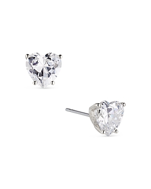 NADRI MODERN LOVE HEART STUD EARRINGS
