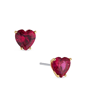 NADRI MODERN LOVE HEART STUD EARRINGS