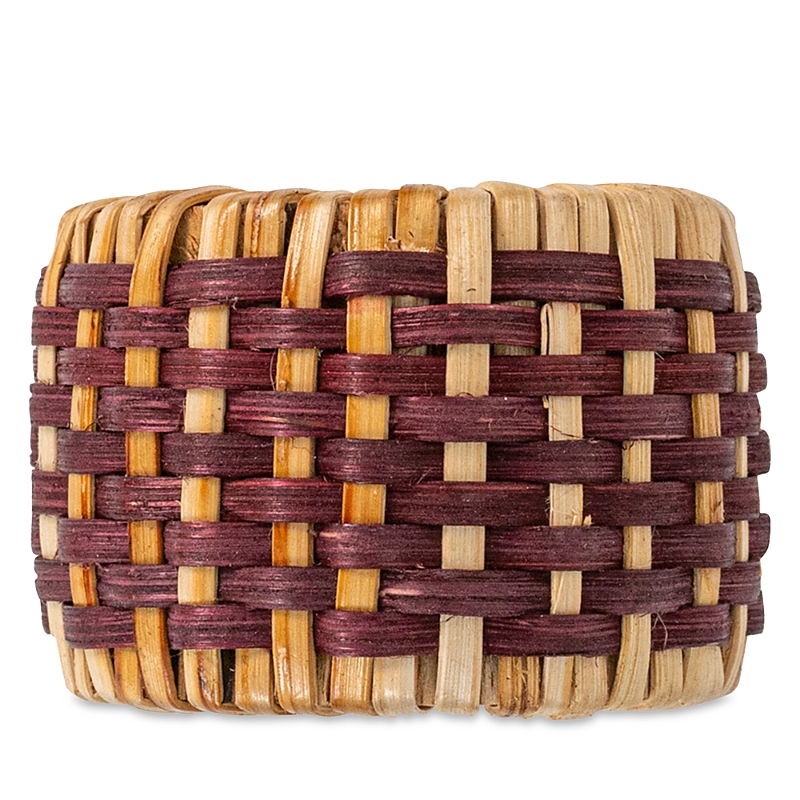 Juliska Woven Napkin Ring, Cranberry In Ruby