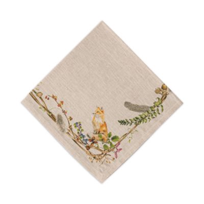 Forest Walk Caf&eacute; Au Lait Napkin with Animals