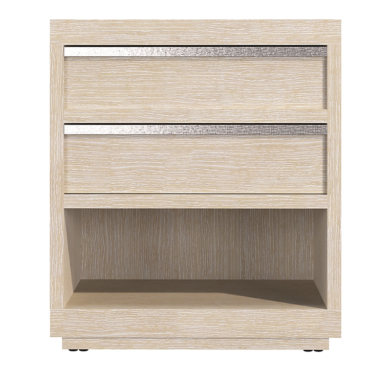Bernhardt Solaria Two-drawer Nightstand In Light Wood