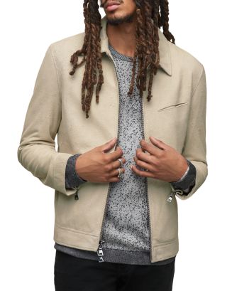 John Varvatos Slim Fit Leather Jacket | Bloomingdale's