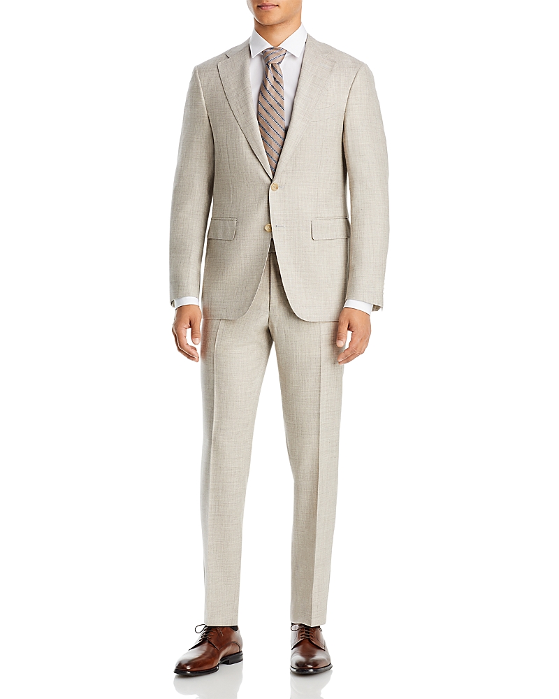 Canali Capri Slim Fit Melange Solid Suit