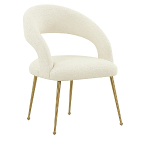 Shop Tov Furniture Rocco Cream Boucle Dining Chair