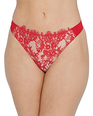 Skarlett Blue Entice Thong In Sangria/ny