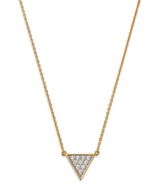 Bloomingdale's Fine Collection Diamond Geometric Pendant Necklace in 14K Yellow Gold, 0.35 ct. t. w. - Exclusive