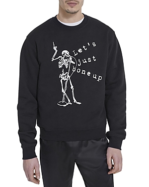 The Kooples Crewneck Graphic Sweatshirt In Black