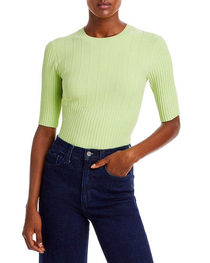 FRAME Mixed Rib Knit Sweater | Bloomingdale's