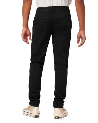 Classic Slim Straight Fit Chino Pants in Black