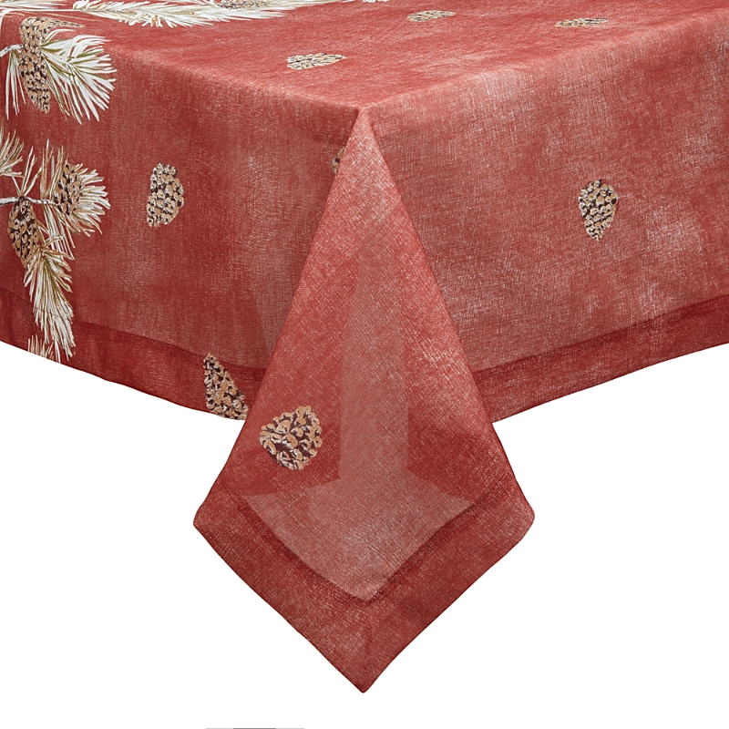 Mode Living Cambridge Tablecloth, 70 X 108 In Burnt Orange