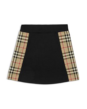 Burberry - Girls' Vintage Check Panel Cotton A-line Skirt - Little Kid, Big Kid