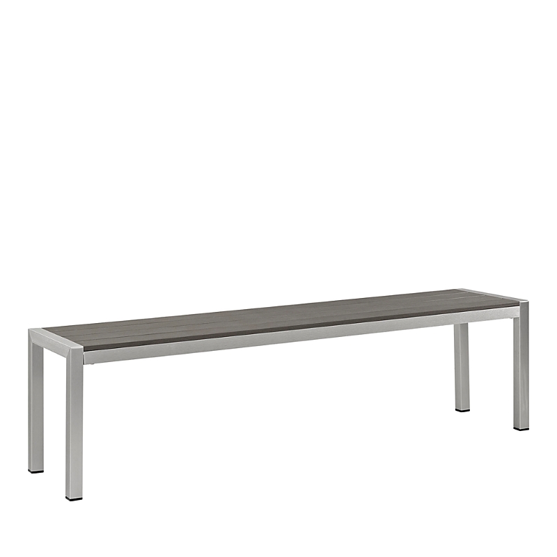 Modway Shore Outdoor Patio Aluminum Bench