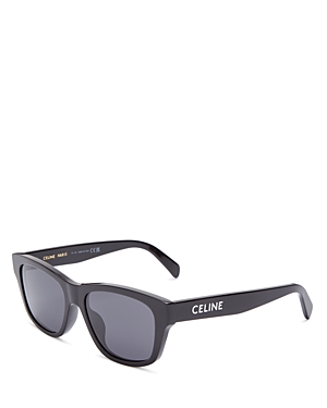 Celine Monochroms Square Sunglasses, 55mm In Black/gray Solid