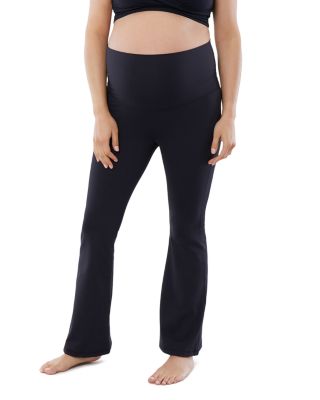 Fold Down Flared Maternity Leggings