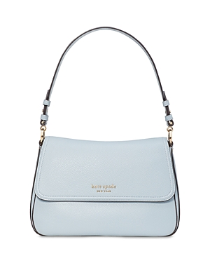 KATE SPADE KATE SPADE NEW YORK HUDSON PEBBLED LEATHER MEDIUM CONVERTIBLE FLAP SHOULDER BAG
