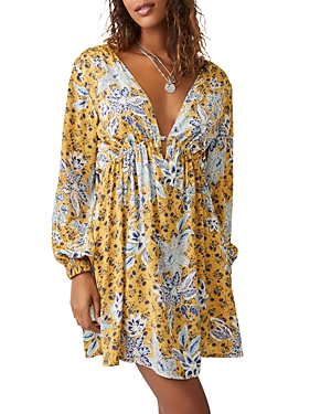 Free People Soli Mini Dress In Golden Hour