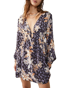Free People Soli Mini Dress In Night Combo