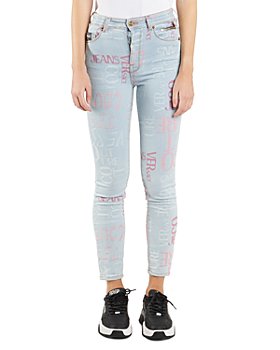 Versace Jeans Couture - Ametista Logo Skinny Ankle Jeans in Indigo