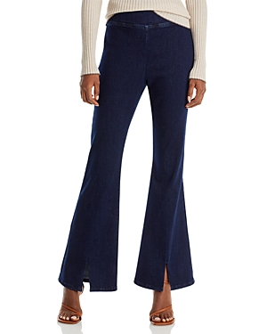 FRAME THE JETSET FLARED SPLIT HEM JEANS IN KELLER