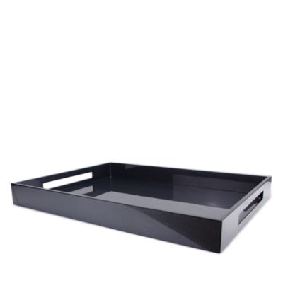 Addison Ross - 22" x 16" Carbon Lacquer Tray