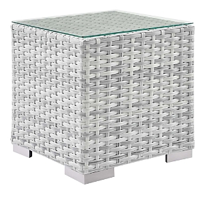 Modway Convene Outdoor Patio Side Table In Light Gray